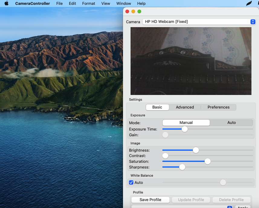 free webcam settings software for mac