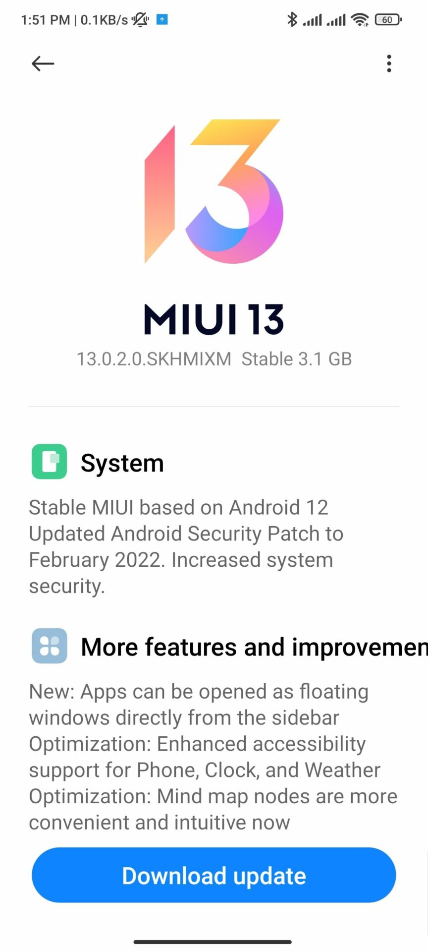 POCO F3 Global Stable MIUI 13